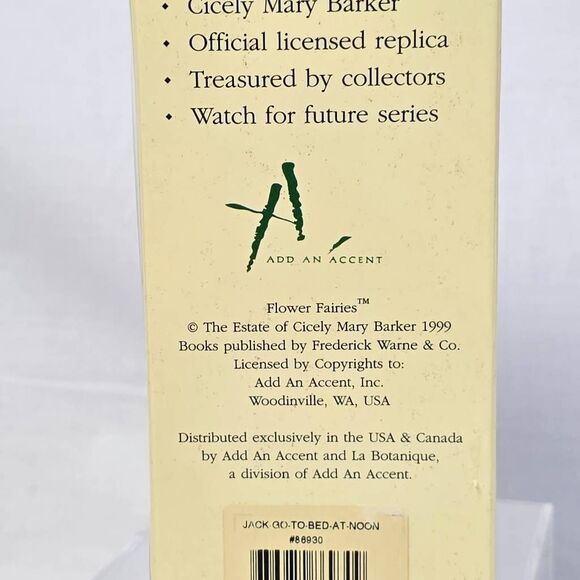 Flower Fairies Jack Go-To-Bed-at-Noon Fairy #86930 - Picture 3 of 6